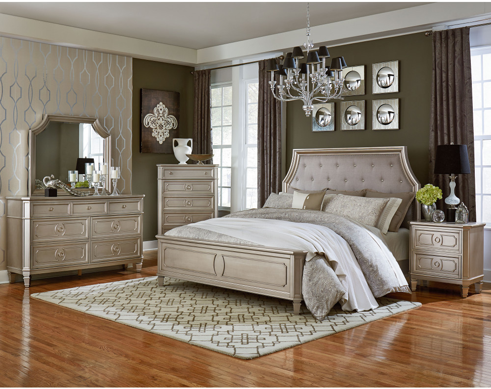 Fancy White Bedroom Set by American Freight
