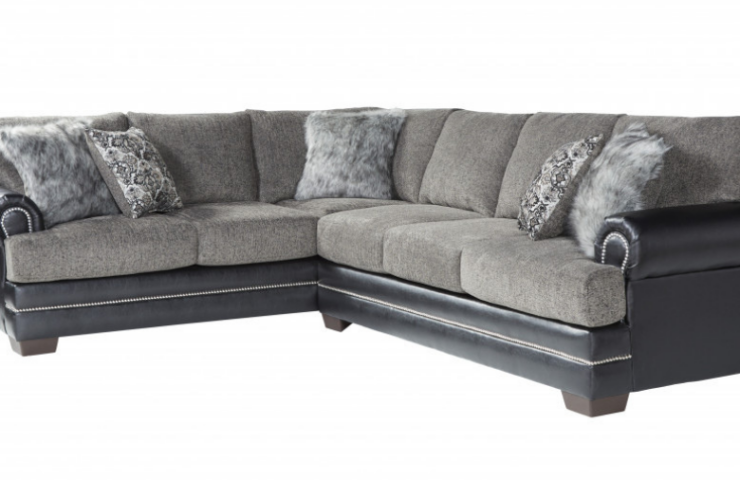 How to furnish your home - black and grey sectional by American Freight